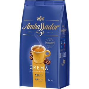 AMBASSADOR Crema, 1 кг, кава в зернах  (am.52081)