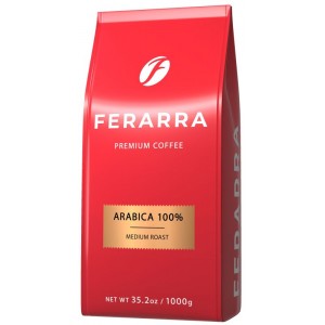 FERARRA CAFFE 100% ARABIKA з клапаном, 1 кг, кава в зернах (fr.17673)