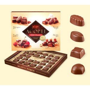 Цукерки Assortment Elegant, в молочному шоколаді 145 гр "Roshen" 11145