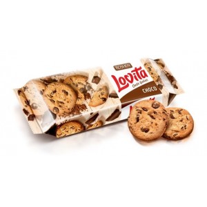 Roshen Печиво Lovita Classic Cookies з кусочками глазурі, 150 гр (12423)