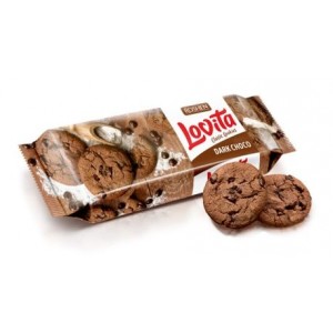 Roshen Печиво Lovita Classic Cookies з какао і кусочками глазурі, 150 гр (12424)