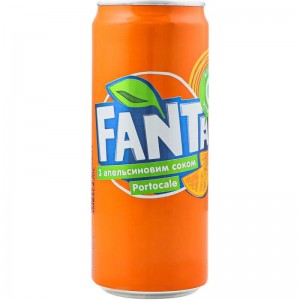 Напій безалкогольний сильн/газ Fanta з/б 0.33 л
