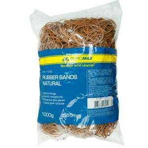 Гумки для грошей, 1000г, NATURAL "BuroMAX" BM.5509