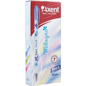 Ручка кулькова Milagro, синя, 0,5мм "Axent" AB1011-02-A