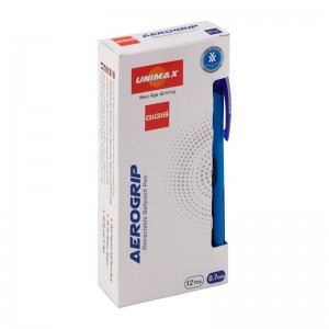 Ручка кулькова (авт.) синя, Aerogrip "UNIMAX" UX-136-02