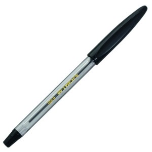 Ручка кулькова CLASSIC GRIP, чорна "BuroMAX" 8100-02