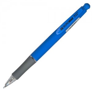 Ручка кулькова (авт.) SOLID, синя "BuroMAX" ВМ.8201