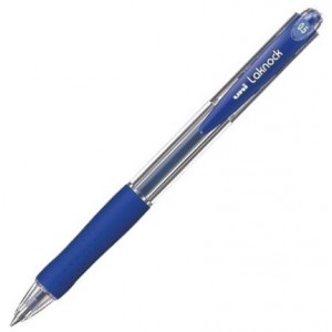 Ручка кулькова (авт.) LAKNOCK, 0.5мм, синя "UNI" SN-100.(05).Blue