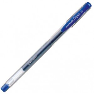 Ручка гелева Signo FINE, 0.7мм, пише синім "UNI" UM-100.(07).Blue