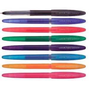 Ручка гелева Signo Gelstickt, 0.7мм, чорна "Uni" UM-170.Black