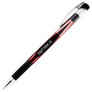Ручка гелева 0,5мм, червона Top Tek Gel "Unimax" UX-133-06