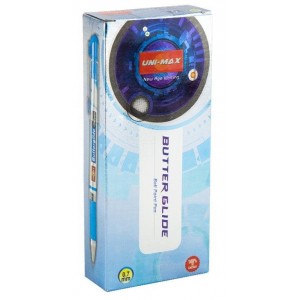 Ручка кулькова Butterglide, синя "UNIMAX" UX-122-01