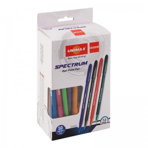 Ручка кулькова, синя Spectrum Fashion (асорті) "UNIMAX" UX-135-02