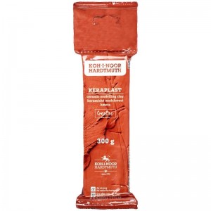Пластилін скульптурний Keraplast, 300г., теракотовий "KOH-I-NOOR" 131709