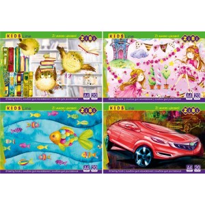 Альбом для малювання на скобі, 20 аркушів, 120 г/м2, KIDS Line "ZiBi" ZB.1423