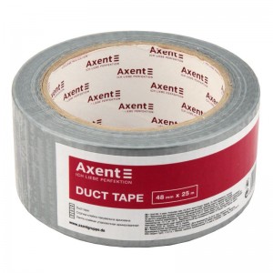 Стрічка клейка пакувальна армована 48мм х 25м, 150 мкм, срібна "Axent" 3048-a