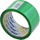 Клейка стрічка пакувальна, 48мм x 35м, зелена "BuroMAX" BM.7007-04