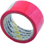 Клейка стрічка пакувальна, 48мм x 35м, червона "BuroMAX" BM.7007-05