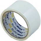 Клейка стрічка пакувальна, 48мм x 35м, біла "BuroMAX" BM.7007-12