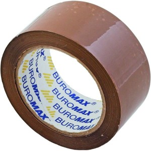 Клейка стрічка пакувальна, 48мм x 90 м х 40мкм, коричнева "BuroMAX" BM.7025-01