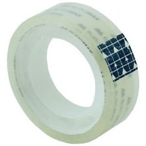 Клейка стрічка канцелярська, 12мм х 10м, прозора "BuroMAX" BM.7110-01