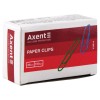 Скрiпки кольорові, 28 мм, круглі, 100 шт. "Axent" 4106-А
