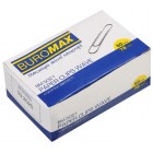 Скрiпки нікельовані, 78 мм, круглі, рельєфні 50 шт "BuroMAX" ВМ.5021