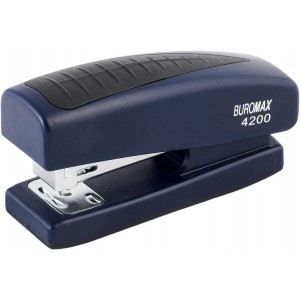 Степлер пластиковий, 20 арк., (скоби №24; 26), 98х33х50 мм, синій "BuroMAX" BM.4200-02