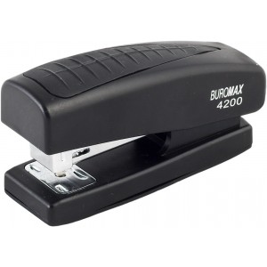 Степлер пластиковий, 20 арк., (скоби №24; 26), 98х33х50 мм, чорний "BuroMAX" BM.4200-01