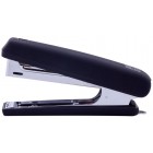 Степлер пластиковий, 12 арк., (скоби №10/5), чорний, RUBBER TOUCH "BuroMAX" BM.4128-01