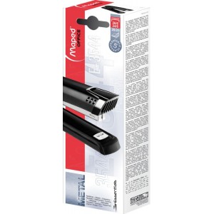Степлер ESSENTIALS METAL метал., №24/6, 25л, подовжений, чорний "MAPED" MP.354411
