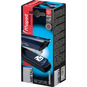 Степлер ADVANCED METAL метал., №24/6, 25л, синій металік "MAPED" MP.354512