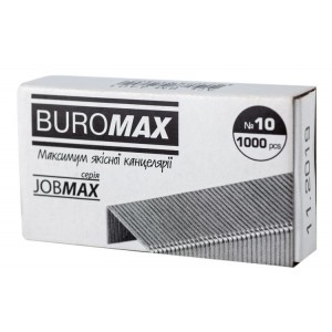 Скоби №10, JOBMAX, 1000 шт. "BuroMAX" BM.4401