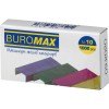 Скоби №10, кольорові, 1000 шт "BuroMAX" BM.4421