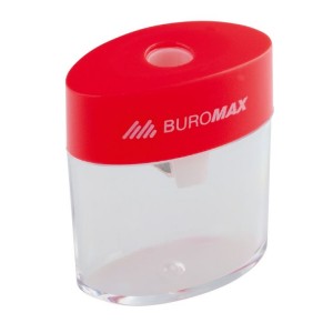Чинка з контейнером, 1 отв., пласт., TUBE "BuroMAX" BM.4752