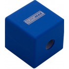 Чинка з контейнером, 1 отв., асорті CUBE, RUBBER TOUCH "BuroMAX" BM.4757-1