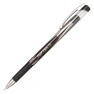 Ручка гелева 0,5мм, чорна Top Tek Gel "Unimax" UX-133-01