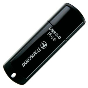 Flash-пам'ять 16GB USB 2.0 JetFlash 350 (Black) "Transcend" TS16GJF350