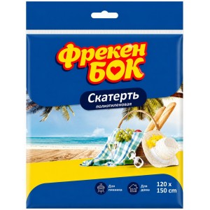 Скатертина п/е 120х150см жовта "Фрекен Бок" 48767