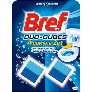 BREF Duo-Cubes Блок 2 в 1 для зливного бачка 100 г  bf.97242
