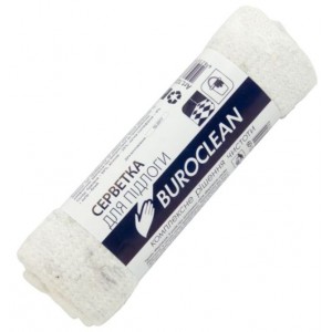 Серветка для підлоги б/п, 50х70см, біла "Buroclean" 10200151-09