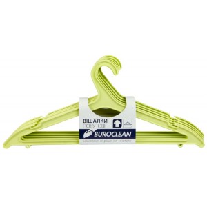 Вішалки побутові, асорті, 5шт "Buroclean" 10300881