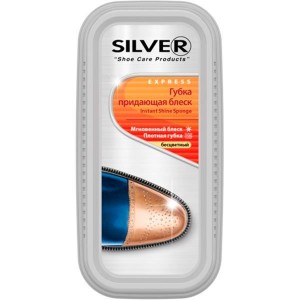 Губка-блиск для взуття Silver стандарт широка 45 x 105 мм (прозорий)