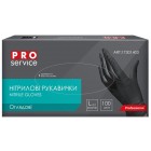 PRO SERVICE Рукавички нітрилові неопудрені, чорні 100 шт., L pr.17301403