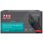 PRO SERVICE Рукавички нітрилові неопудрені, чорні 100 шт., M pr.17301603