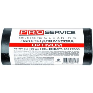 PRO service пакети для сміття 35л, 45х54см, 50шт Optimum чорні (pr.16117809) 