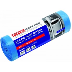 PRO service пакети для сміття 60л, 60х80см, 40шт чорні HD (pr.16113100)