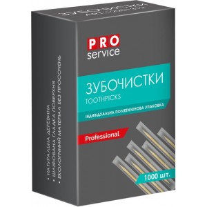 Зубочистки (інд. пап. упак) 1000шт "PRO Service" pr.12201312