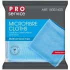 Серветки з мікрофібри для скла, 35х35см 5шт "PRO service" pr.18301600