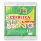 Серветкa з мікрофібри універсальна 30х30см 1шт "ЕКО+" ec.21224